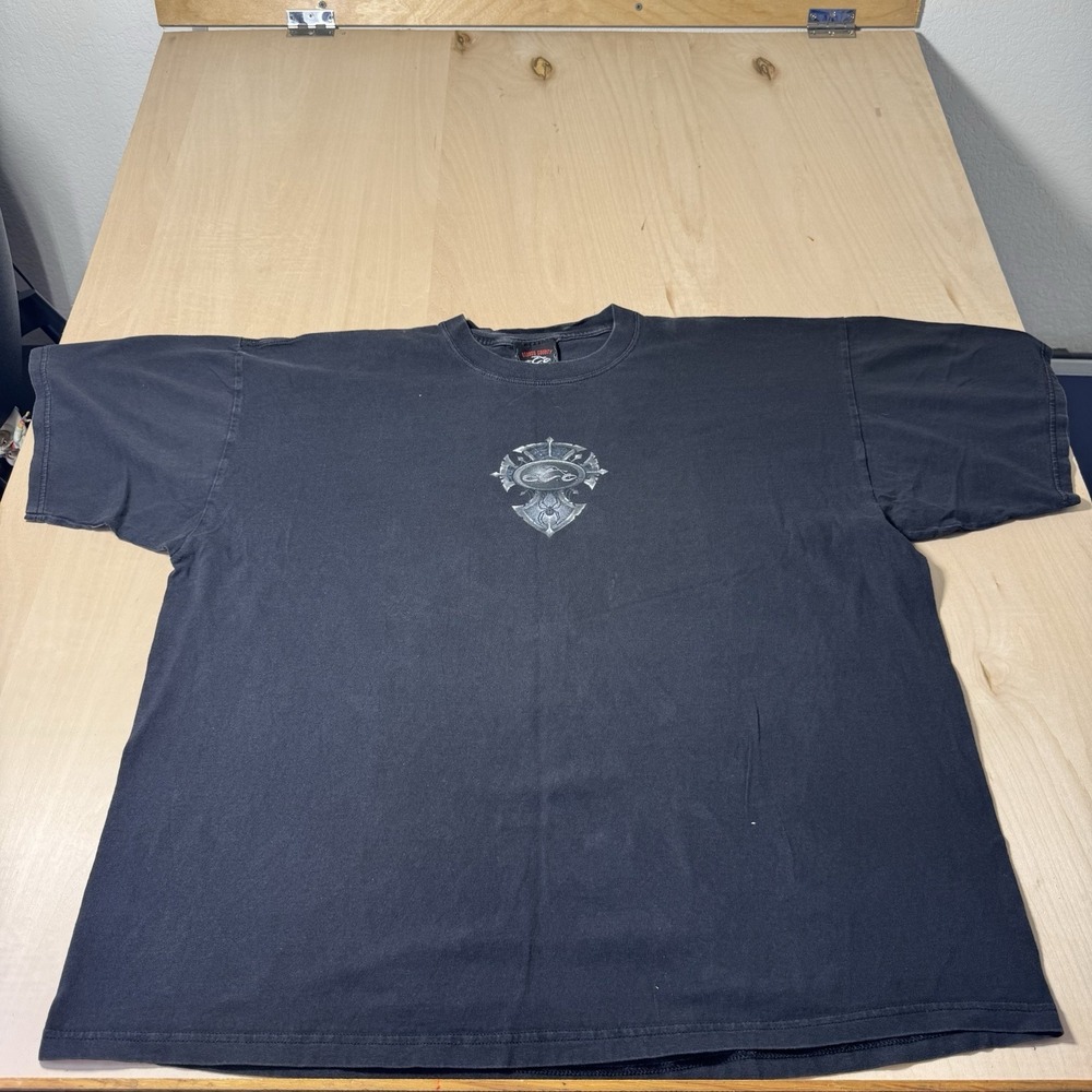 Vintage OCC Orange County Choppers Black Faded Y2k Size XXL 2XL‎ Black Widow